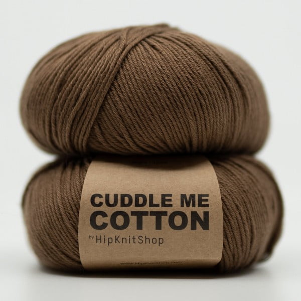 HipKnit – Cuddle me cotton, Brown Sugar