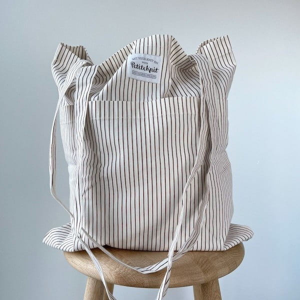 Knit To Go Tote Bag - Hazel Stripe