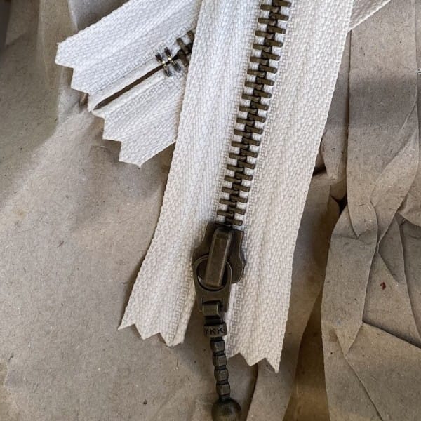 Glidelås - 35 cm, Mandel