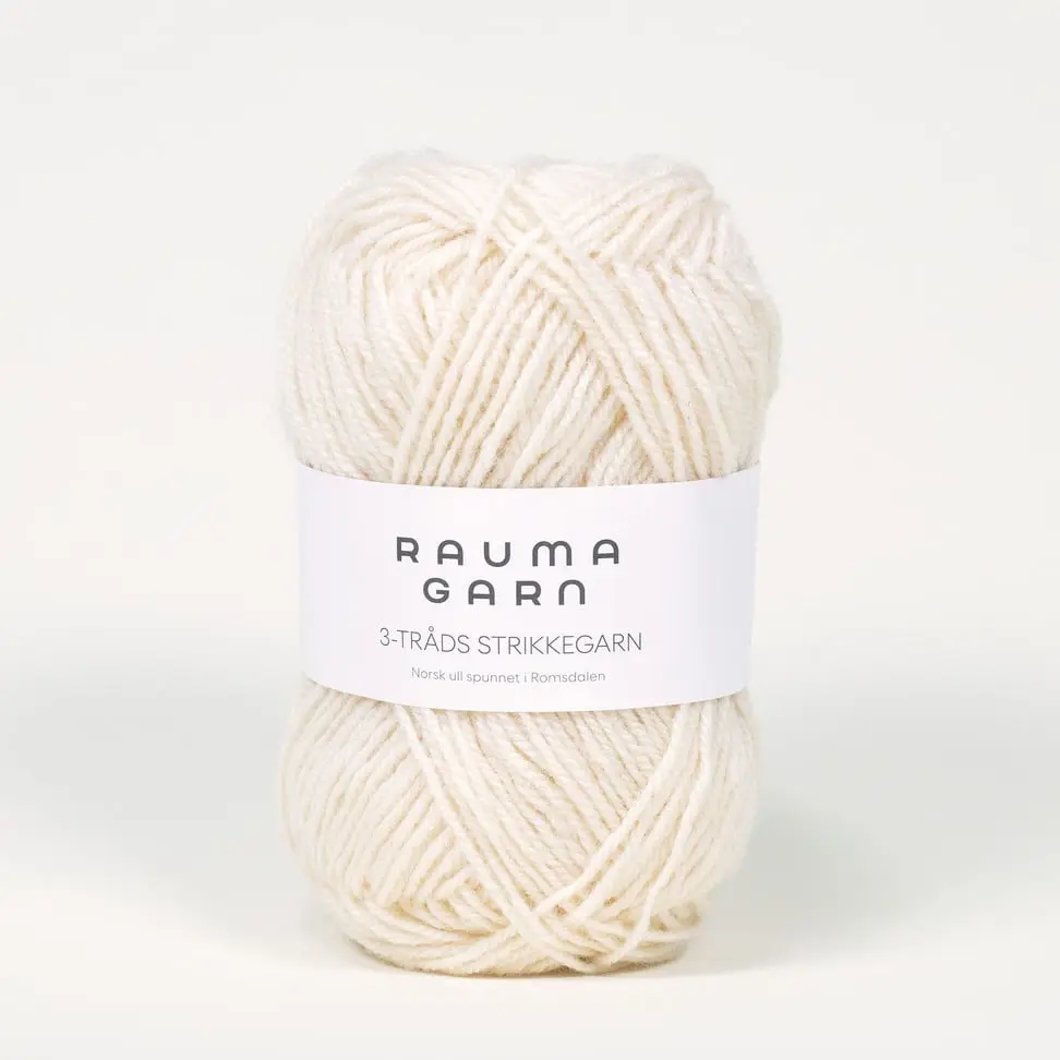 Rauma – 3 tråds, Strikkegarn
