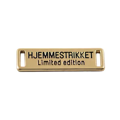 Metallmerke, ML1013 - Gull, hjemmestrikket limited edition