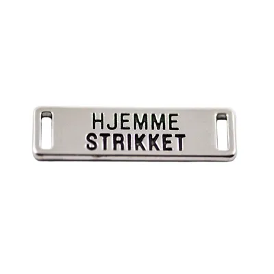Metallmerke, ML1015 - Sølv, hjemmestrikket